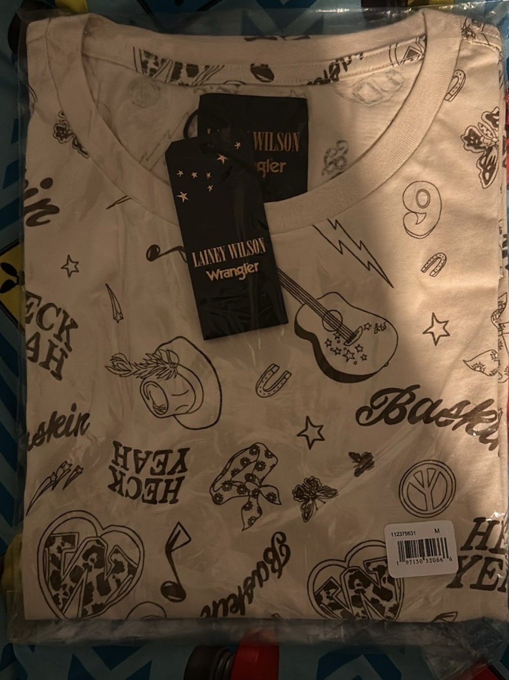 Wrangler Laney Wilson Cream Graphic Short-Sleeve Tee